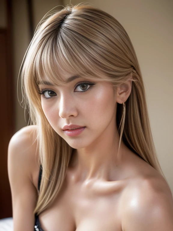 (masterpiece:1.2), ultra detailed, ultra high res, (realistic, photo realistic:1.37), waist up pose , upper knees pose , high detail RAW color photo, professional photograph, an extremely delicate and beautiful, extremely detailed, 8k wallpaper, Amazing, finely detail, huge file size, extremely detailed beautiful girl, extremely detailed face, extremely detailed eyes, extremely detailed skin, extremely detailed fingers, extremely detailed nose, extremely detailed mouth, perfect anatomy, highly detailed background, (an ultra hot famous actress of Japan:1.5), (gyaru:1.35), (flat chest:1.2), damp , cleavage ,Dynamic lighting, (Egyptian costume with less cloth:1.3), belly chain, anklet, hair ornaments, palace room , dynamic pose