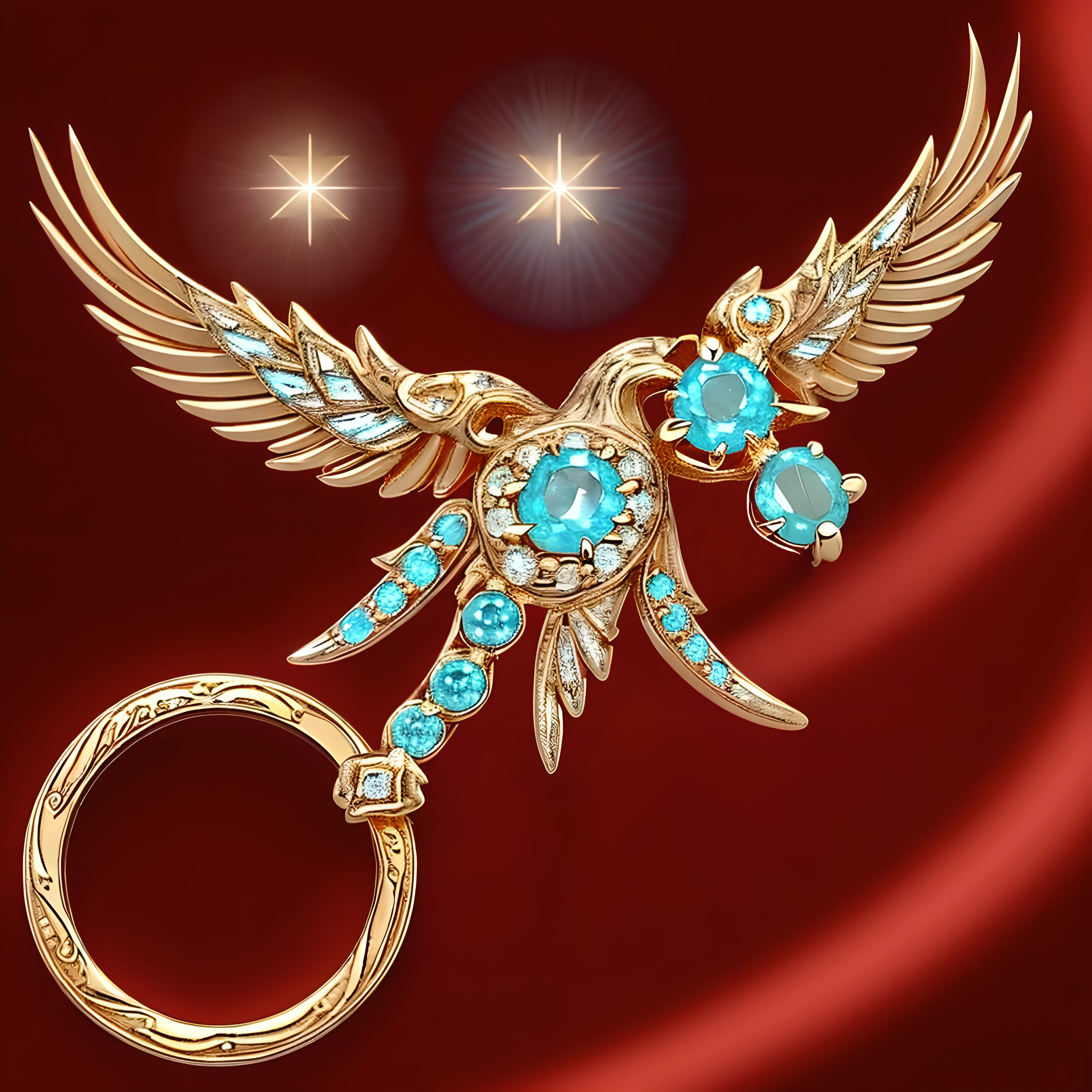 In a normal Hungarian School
The masterpiece is of the highest quality, featuring nothing but the ring. It features an Eagle ring setting, starry skies, and wrapping around the end from beginning to end. This delicate gold ring is adorned with Starry Sky in its ring, with its shiny appearance emanating an inverted image, shimmering Garnett-Turquoise-Gold Diamond gemstones, all while being elegant and noble. The magic pattern on it emits the Brightest light of the Tyndall effechines with a noble red light, which is filled with dark-style graphics, accompanied by a simply exquisite backgound.