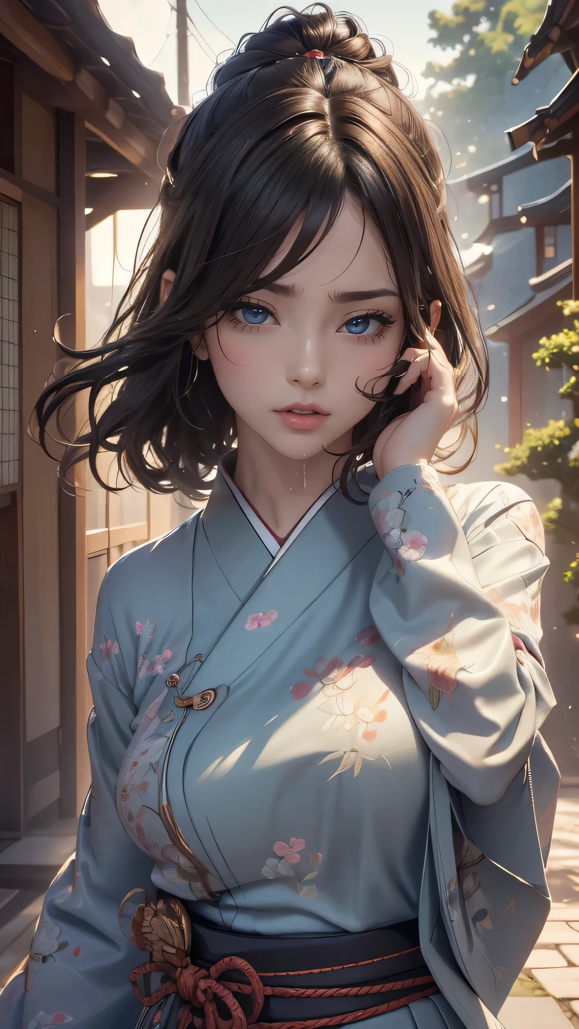 (random japanese clothes),(random pose),(random hairstyle),(Highest image quality,(8k),ultra-realistic,best quality, high quality, high definition, high quality texture,high detail,beautiful detailed,fine detailed,extremely detailed cg,detailed texture,a realistic representation of the face,masterpiece,Sense of presence),(wearing glasses:1.1)