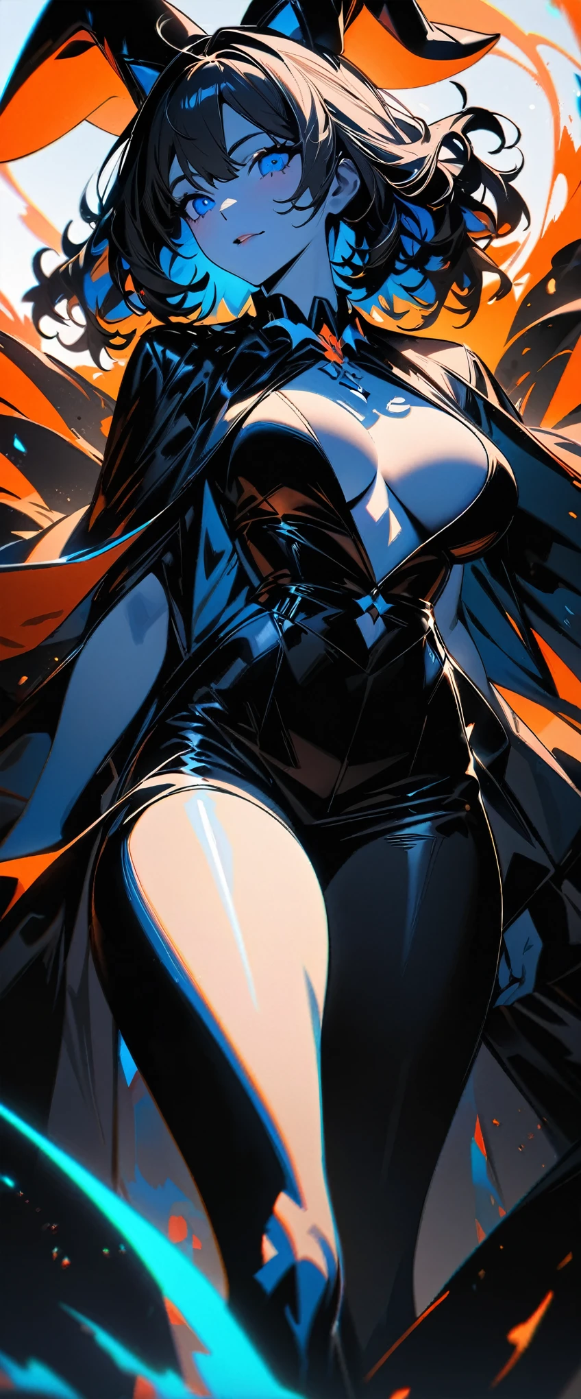 (highest quality:1.2, Very detailed, Latest, Vibrant, Ultra-high resolution, High Contrast, masterpiece:1.2, highest quality, Best aesthetics), (((1 girl))), Sexy witch, Mature woman&#39;s body, Seductive body lines, Narrow waist, Witch Robe, Witch Hat, An elegant robe with a red and black design., Skirt with slit, A dress with fine lace, gem, detailed ornaments, Purple Tent, Decorated purple flowers, Dark color palette, Insufficient lighting, Witch-made potion, Magic circle and tapestry hanging on the wall,