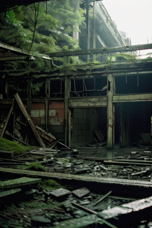 subway,moss,Showa,Collapse,Devastation,Inside the ruins,Glasses,Women,adventure,Black and White,