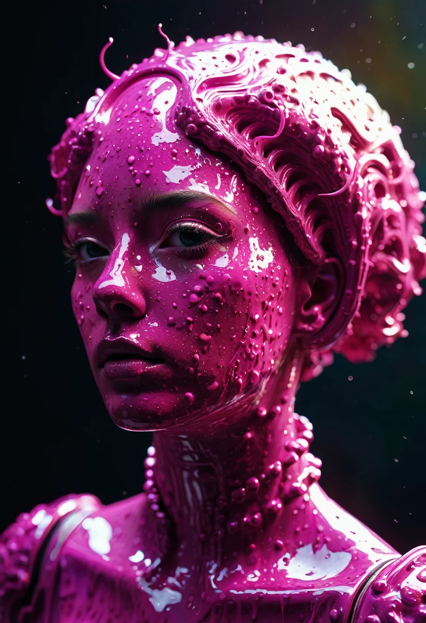 8K, ARTISTIC photogrAphy, best quAlity, mAsterpiece: 1.2), A (potrAit:1.2) ASTRONAUT pink Cthulhu , full body RAW candid cinema, yellow hair, 16mm, color graded portra 400 film, remarkable color, ultra realistic, sad admosphere, dark lighting, oppressive atmosphere, depressive colors, kodak portra 400, photograph,r, Natural Light, Pinhead lighgts, blur reflection, Brush Strokes, Smooth, abstract, Splatter, Oil On Canvas, rainbow colors, fractal isometrics details bioluminescens : a stunning realistic photograph of wet bone structure, 3d render, octane render, intricately detailed, titanium decorative headdress, cinematic, trending on artstation | Isometric | Centered