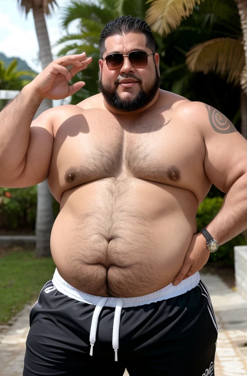 He gestures by making obscene gestures with his hands, (Cabelo loiro ou grisalho), rosto com pouca barba e pouco bico de, Rostos de diferentes nacionalidades, mature adult of 57 plump chubby extremely thick thighs large belly wearing only white swim trunks, vermelho,vcinza ou preto ou branco ou vermelho. He doesn't wear clothes. . He's gesturing with his hands. He is sitting on the luxurious chair. He holds a cell phone in his hand. (((He wears a gold watch on his wrist. He wears several Nordic bracelets on his wrist.. He wears a Nordic chain around his neck or he wears a gold chain around his neck. wearing sunglasses. wearing hat, wearing cap. hand on groin, (hand over groin), (hands close to the groin area). scratching the groin )))