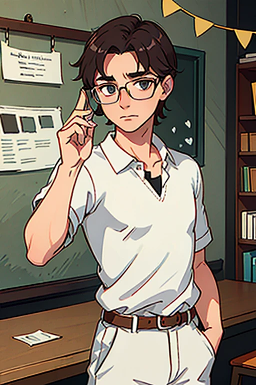 27 years old pretty german man wearing glasses