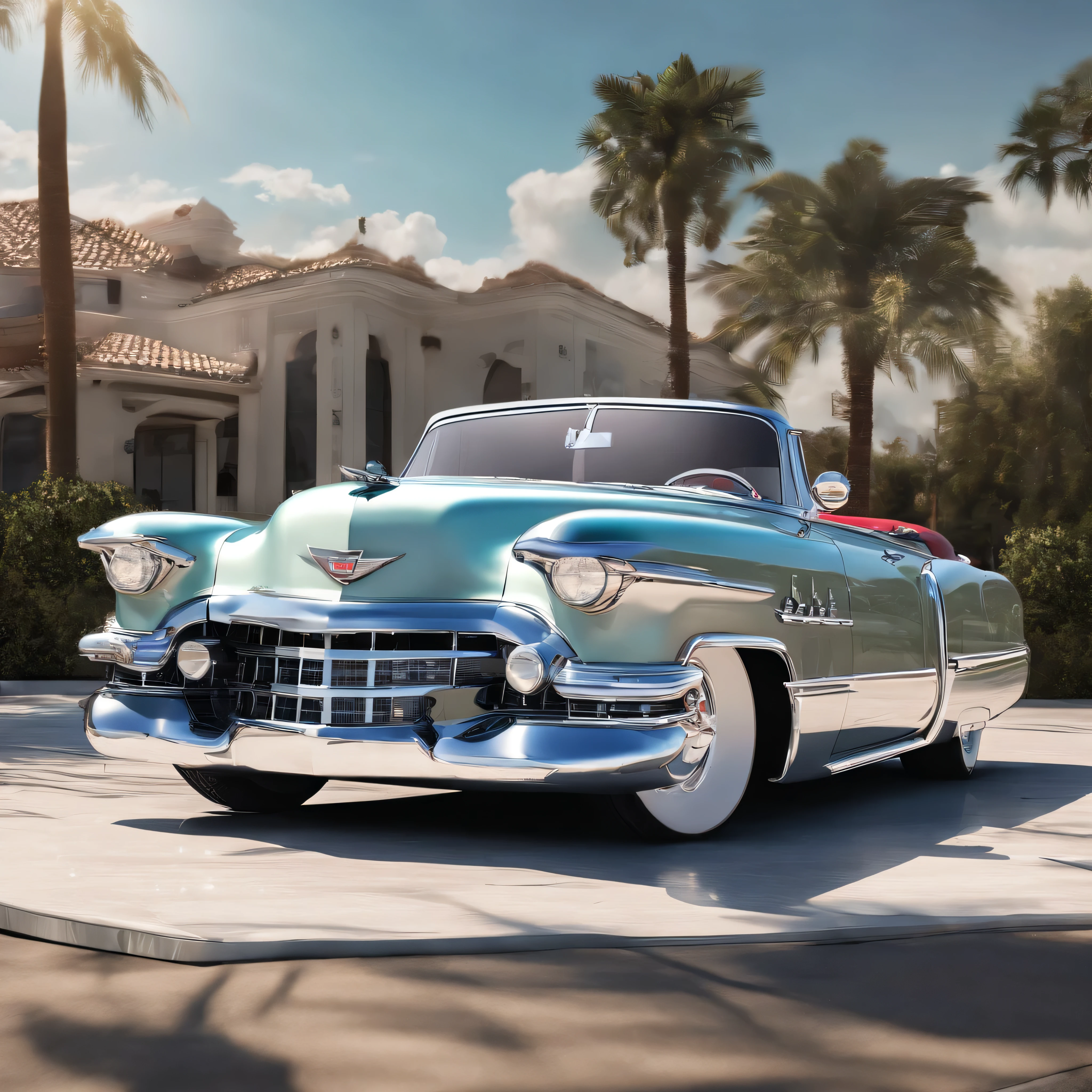 A 1950's Cadillac convertible retooled into a Super HotRod Low Rider absolutely outstanding and best quality. Totally customized.