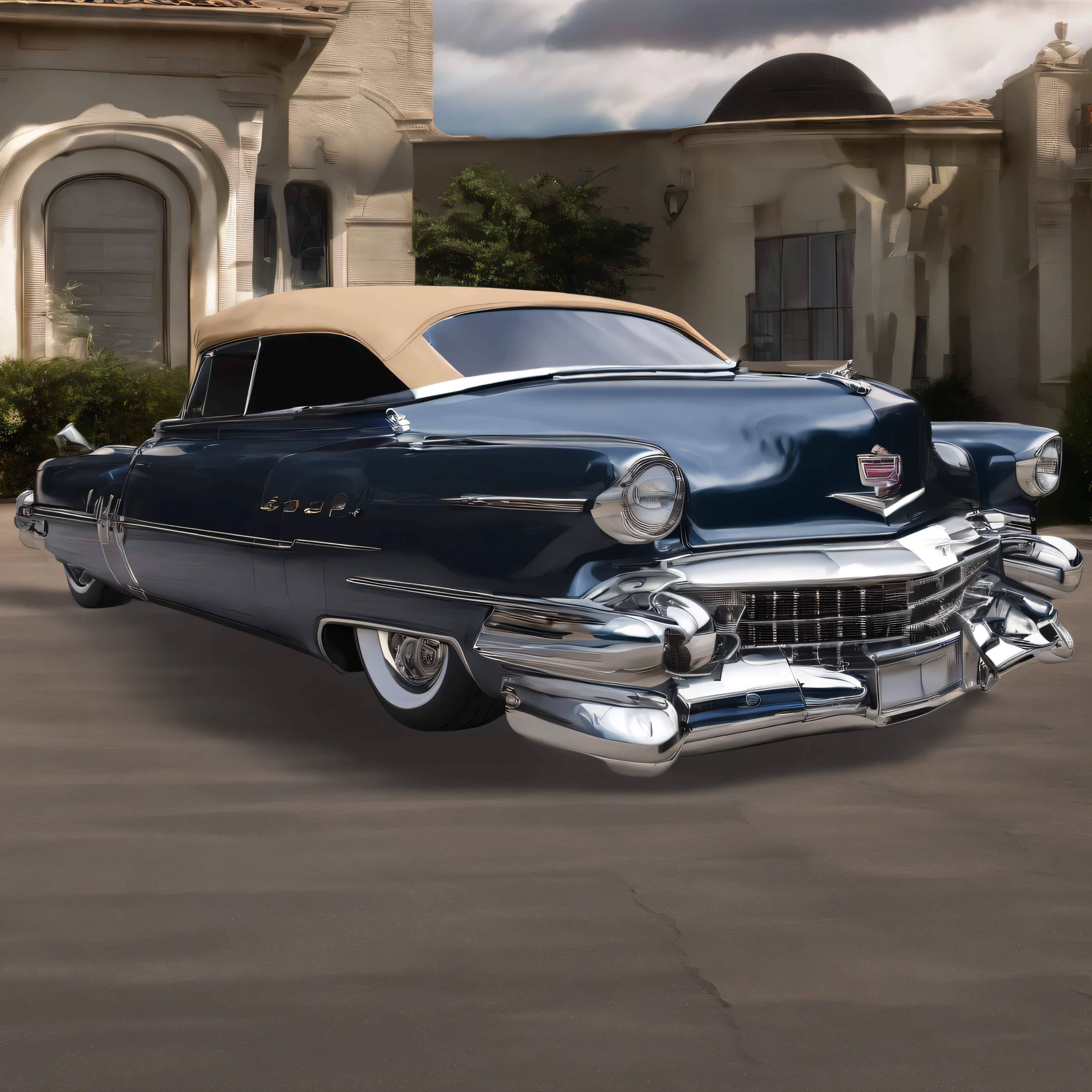 A 1950's Cadillac convertible retooled into a Super HotRod Low Rider absolutely outstanding and best quality. Totally customized.