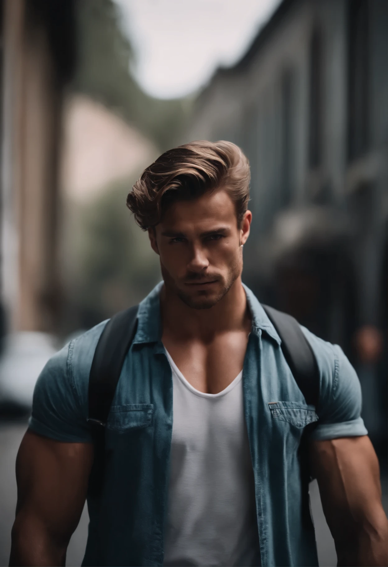 white man, muscular, badboy man, youthful, looks bad