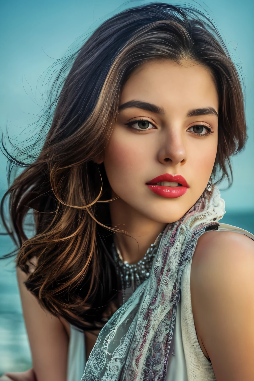 detailed figure, vibrant colors, intense lighting effects. Here is the prompt for the given theme:
"A beautiful girl with detailed facial features, including beautiful eyes, a delicate nose, and alluring lips. She is the centerpiece of the artwork, exuding an erotic vibe. The artwork showcases a high level of detail, providing an ultra-detailed depiction of the girl's figure. The colors used in the artwork are vibrant and lively, creating a visually captivating effect. The lighting effects in the artwork are intense and dramatic, adding depth and dimension to the overall composition. The medium used to create the artwork is a combination of digital illustration and sensual fine art painting. The overall image quality is of the highest caliber, with a resolution of 4k or 8k, and it possesses a realistic and photorealistic aesthetic, capturing every intricate detail of the girl's form and creating a masterpiece that is visually stunning. The color palette used in the artwork is rich and diverse, incorporating a wide range of seductive hues. The lighting in the artwork is carefully designed to accentuate the girl's features and create a mesmerizing atmosphere. The artwork portrays an erotic scene that can be both sensual and captivating, invoking strong emotions in the viewer. The overall composition is balanced and harmonious, with a focus on the girl's allure and captivating presence. This artwork showcases the beauty and allure of the female form in a distinctive and eye-catching manner."