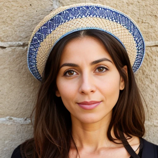Jewish woman focus on the face.