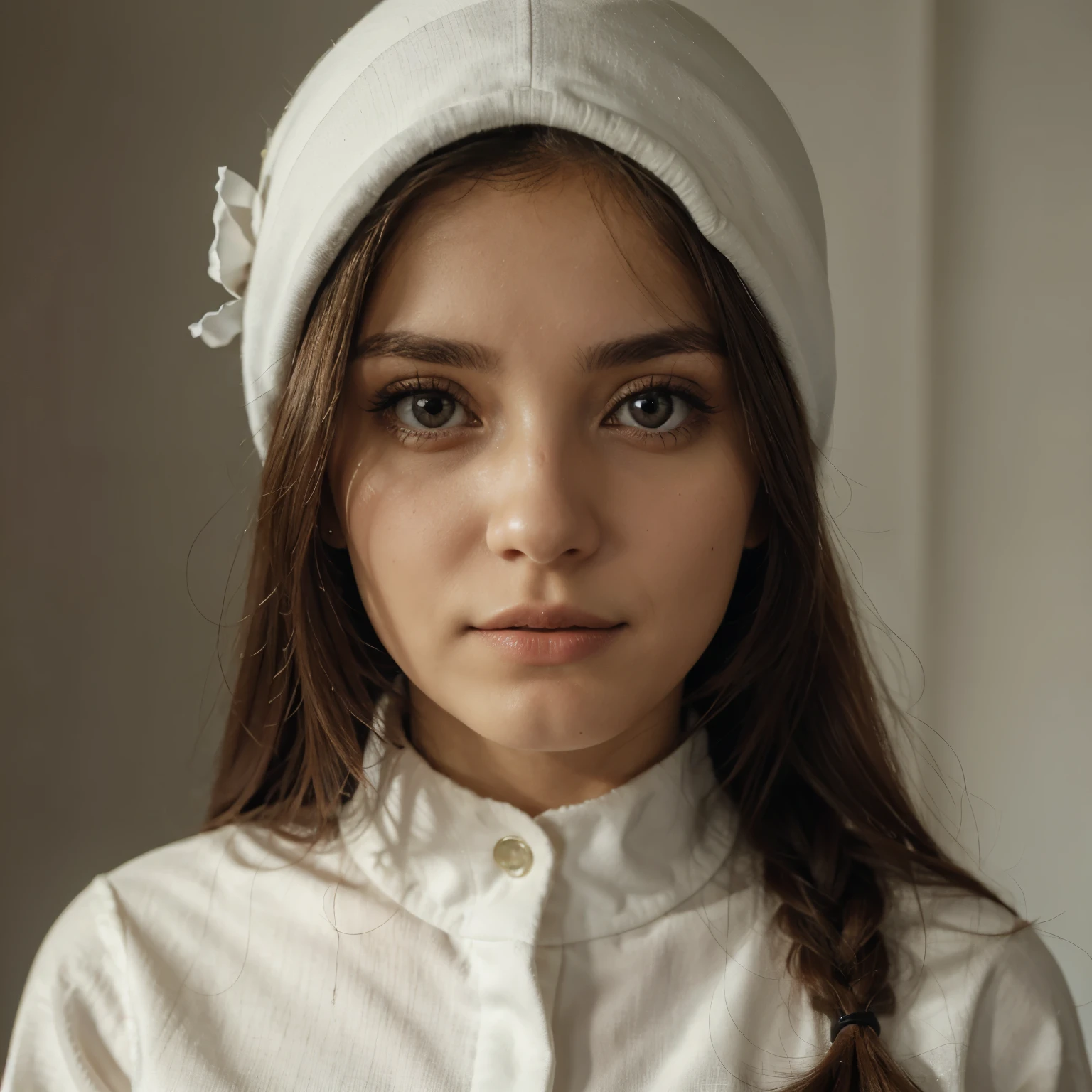 Muler clara, loira, olhos claros e victoriana