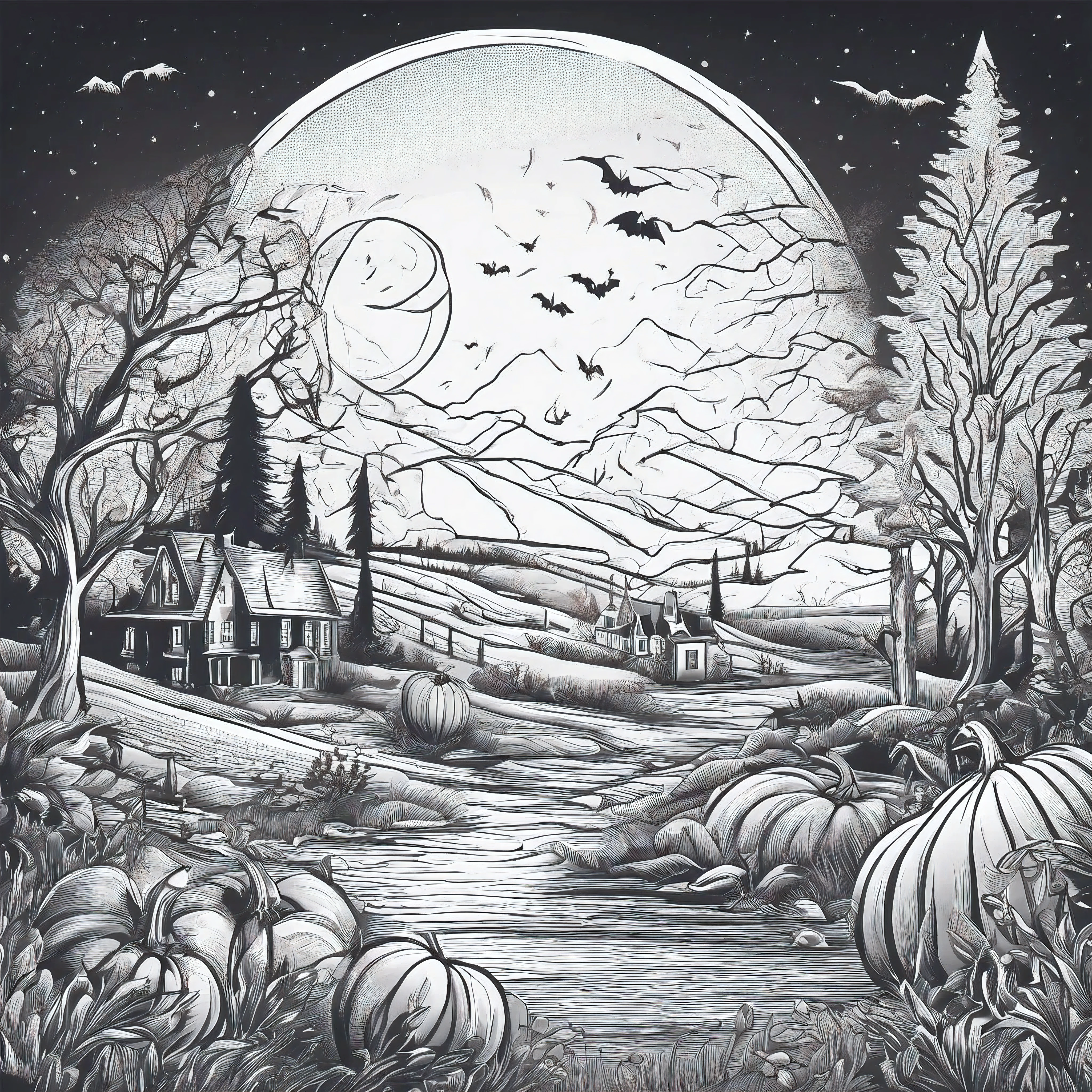 (extremely detailed CG unity 8k wallpaper),(masterpiece), (best quality), (ultra-detailed), (best illustration),(best shadow), (sharp eyeliner, eyeshadow, detailed eyes:1.1), (halloween, night sky, jack-o'-lantern, :1.1), ,BREAK, (vectorhalloween:1.2), ,