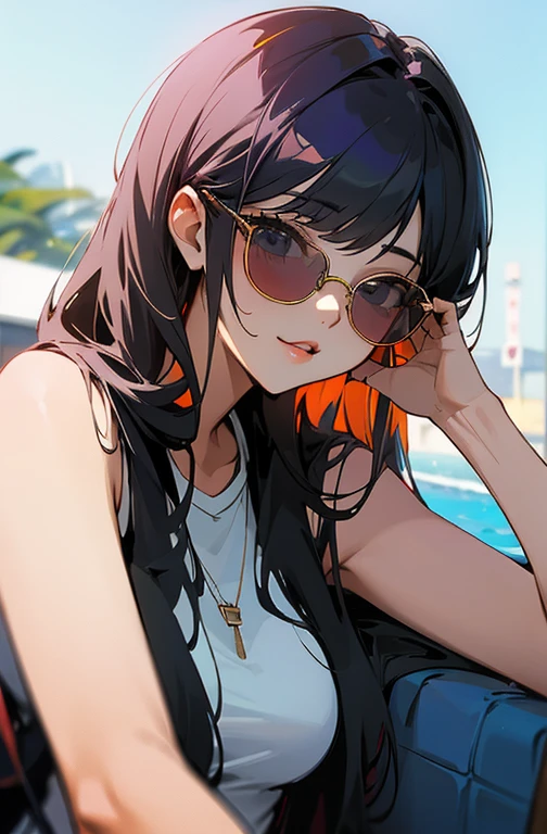 sexy、Cool woman、sunglasses、cool、Ray-Ban、