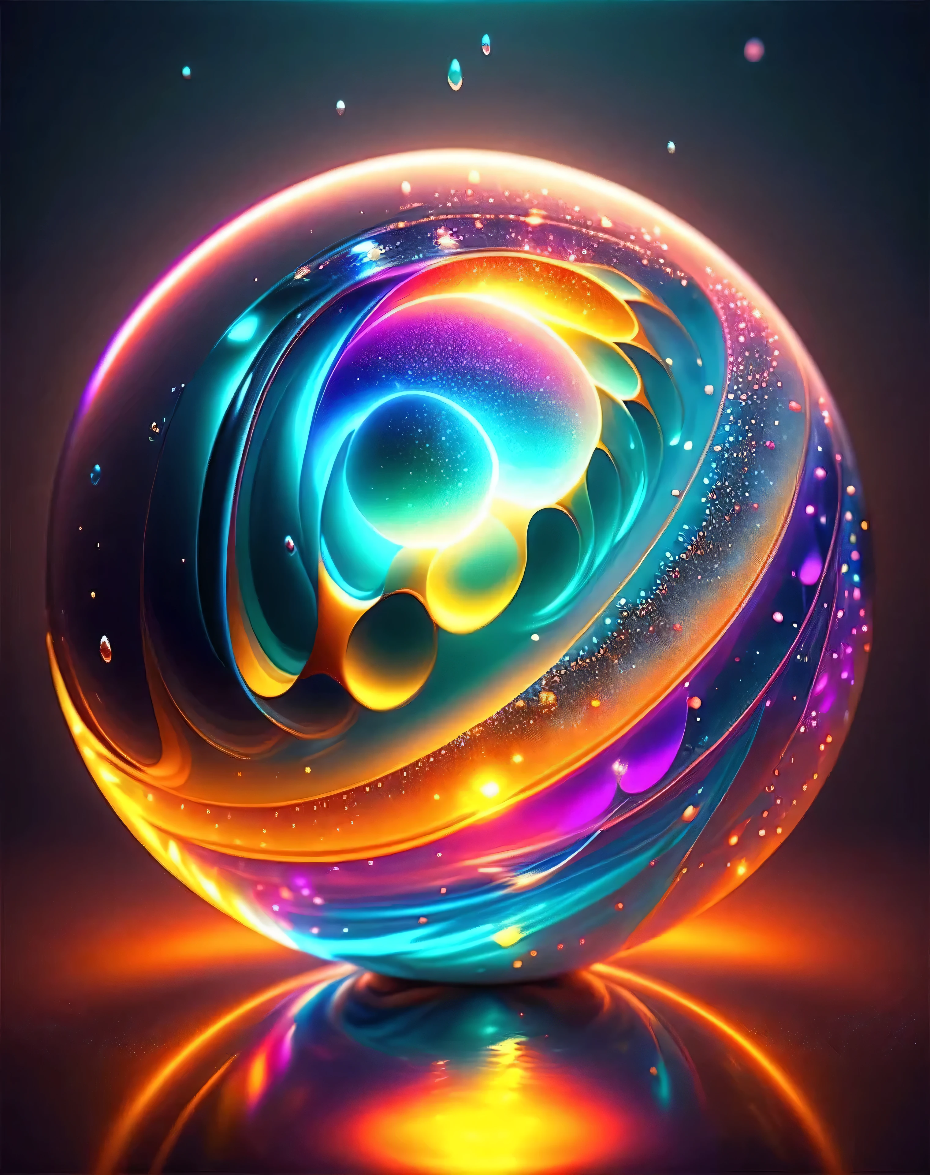 Alberto Severo art, Agregar muchos efectos de gotas y salpicaduras multicolores) ,Arafed image of a glowing orb with water splashing from it, esfera brillante, Render de octanaje colorido, Bola de cristal, globo de plasma, bola de cristal, Cinema 4D render colorido, magical glowing sphere in midair, esfera de vidrio, translucent sphere, esfera brillante, esfera, light particules, Fondo de pantalla AMOLED, Brillante Neon Vray, Greg Rutkowski. Renderizado de octanaje (Alberto Severo art,Hay una bola de colores flotando y salpicando agua muchas salpicaduras y gotas muticolores, Super renderizado en octanaje renderizado, Renderizado en Cinema 4D, Renderizado en Cinema4D, creado en octane render, Render de octanaje colorido, renderizado en renderizado de octano, global ilumination. VFX, Renderizado en octanaje renderizado 32K, Renderizado en Cinema 4 D Octane, Incredible octane rendering, Realistic octane rendering Close-up fantasy with water magic, movimiento, salpicaduras, gotas, (Vista de primer plano ) , cinematography lighting, efecto de luces led multicolores en el agua de la piscina, salpicaduras multicolores, gotas multicolores, Alberto Seveso Arte, , ultra-high def, no borroso, Texturas, 3d, cinematic landscape