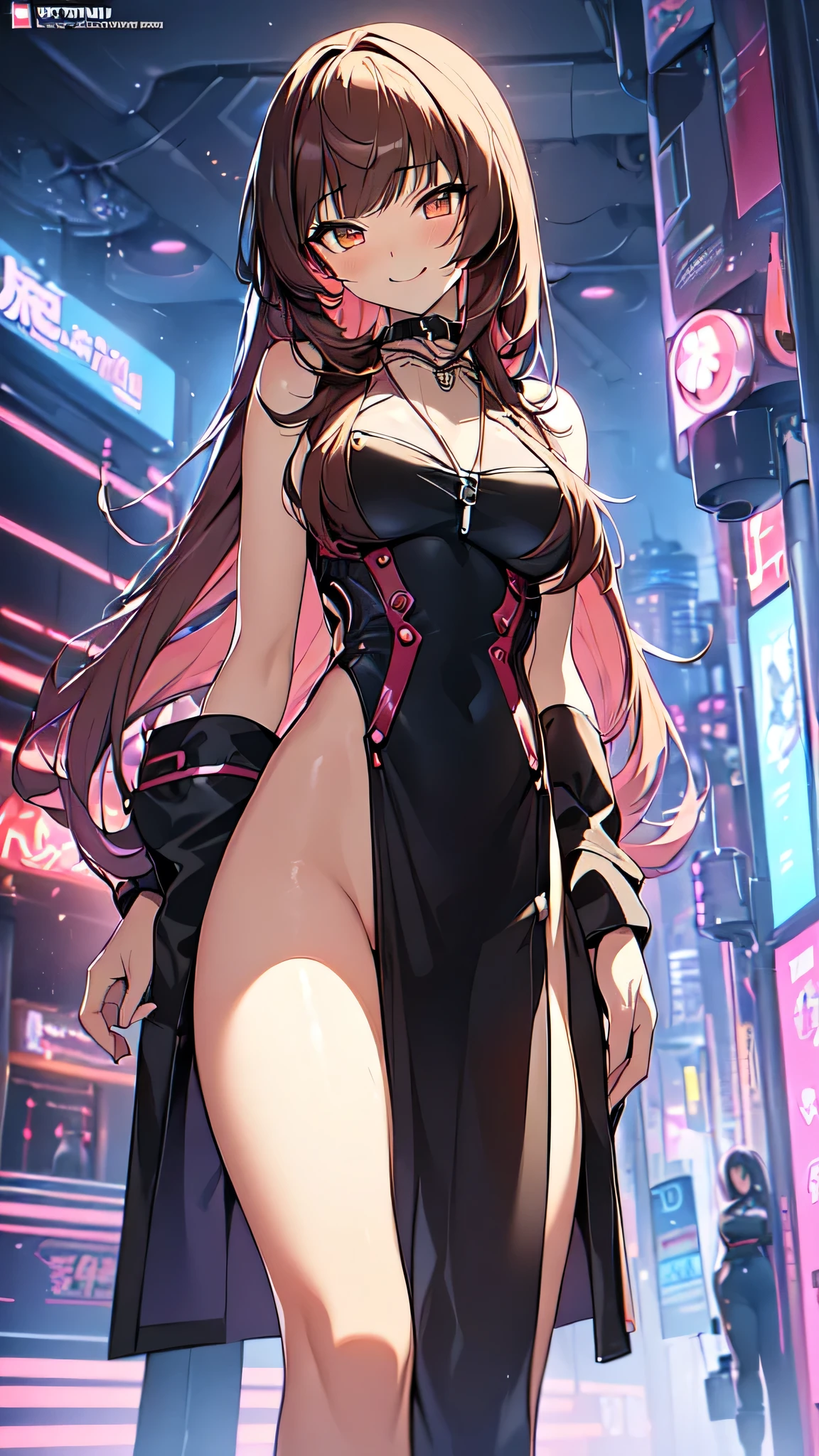 ((Final Fantasy (Yuna), young girl, , full body, naked body, dark hair, light skin, scarlet lips, smile; black, expressive playful eyes, long eyelashes)). ((Anime girl with brown hair hair and white short firedress with necklace, beautiful character painting, very short drees style cowboy fireskirt, soft anime computer graphics, realistic anime art, beautiful anime woman, Cyberpunk, futurism, tight jumpsuit, anime girl rendering, very sexy, nsfw, 70% nude, open legs))