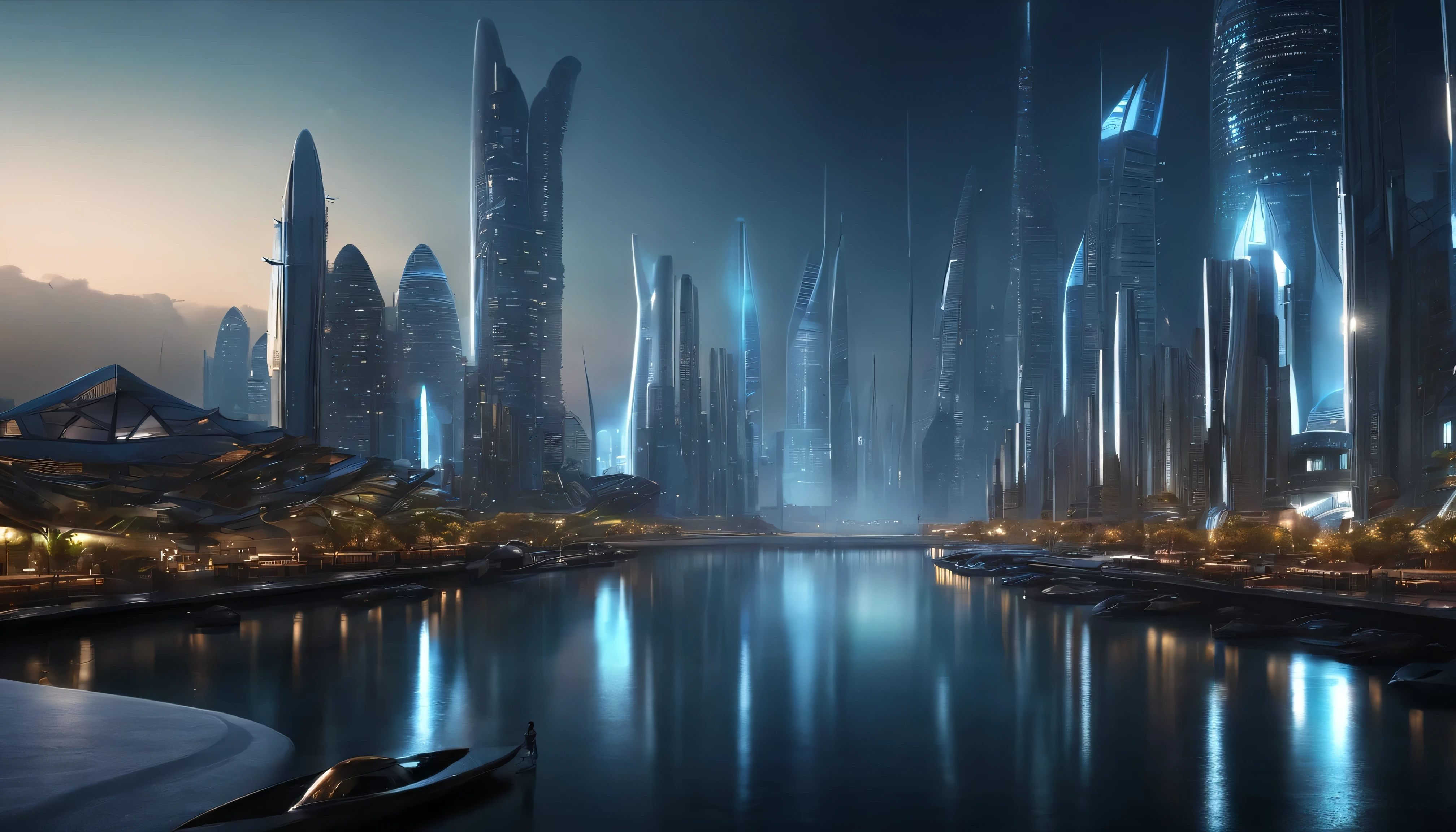 Space City、Future City、alien、Floating in space、cyber punk、A row of skyscrapers、Space Station、highest quality、masterpiece、２４century、dream、Utopian、Earth、The world of dreams、Fantasy、𝓡𝓸𝓶𝓪𝓷𝓽𝓲𝓬、Beautiful City