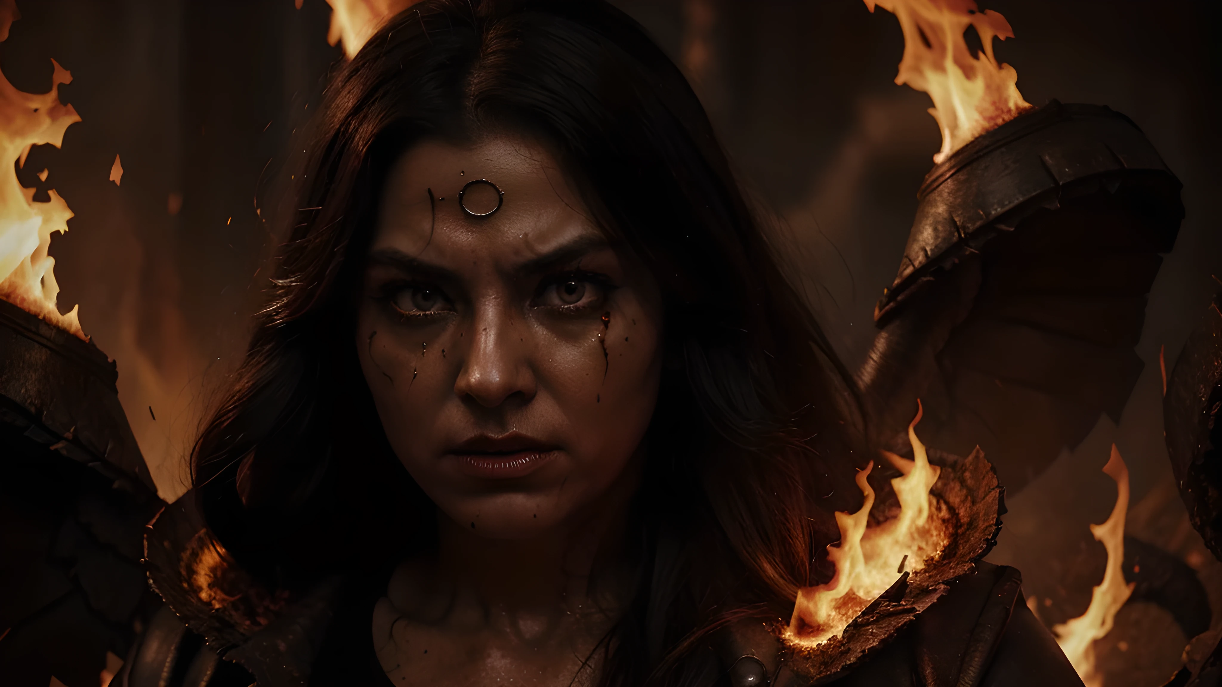 (best quality, highres, ultra-detailed), dios hades, souls of the dead, punishing, fiery inferno, intense heat, tortured expressions, dark and gloomy atmosphere, ethereal realm, daunting shadows, dramatic lighting, menacing aura, supernatural powers, intricate details of the underworld, souls writhing in agony, swirling flames, billowing smoke, eerie whispers, mythical figures emerging, haunting beauty, divine retribution, intensity of emotions, vivid colors, hellish landscape