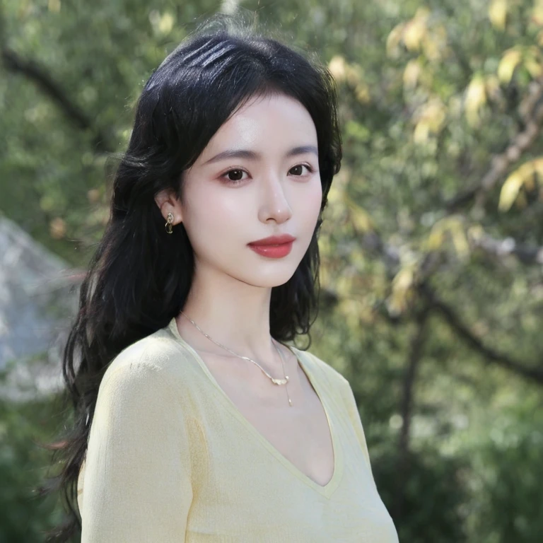 (realistic、masterpiece、Best Quality、8K、highres、high resolution:1.3)、1 girl、pale white skin、looking at viewers、super fine face and eyes、upper body、