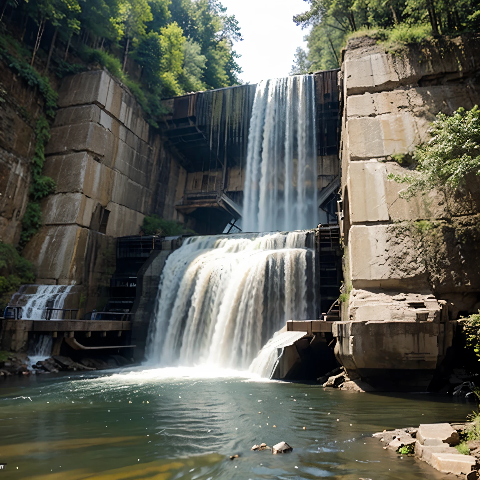 Create a picture of a hydraulic dam 