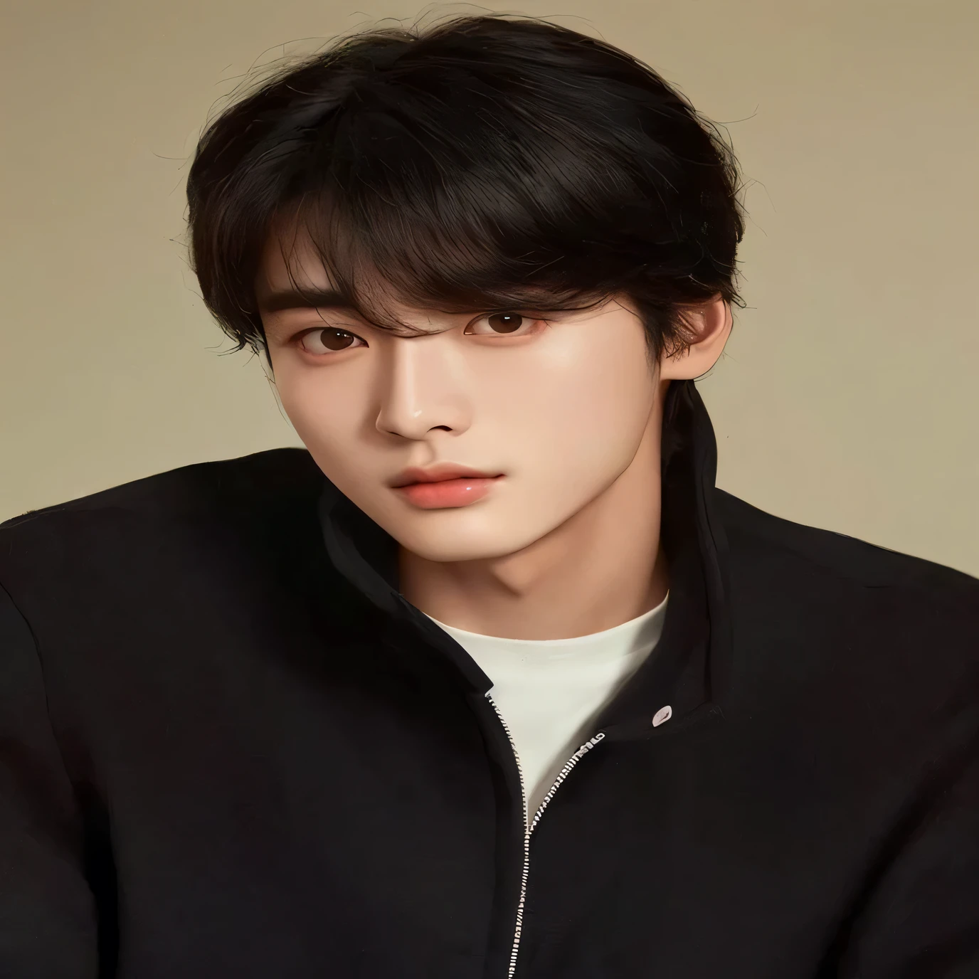 un primer plano de una persona vestida con una chaqueta negra y una camisa blanca, Jung Jaehyun, Kim Doyoung, jinyoung shin, quien es siwoo, hyung tae, Won Bin Lee, kim taejin, Inspirado por Zhang Han, cai xukun, Yanjun Chengt, Shin Jeongho, Hwang se - es, inspirado en jeonseok lee