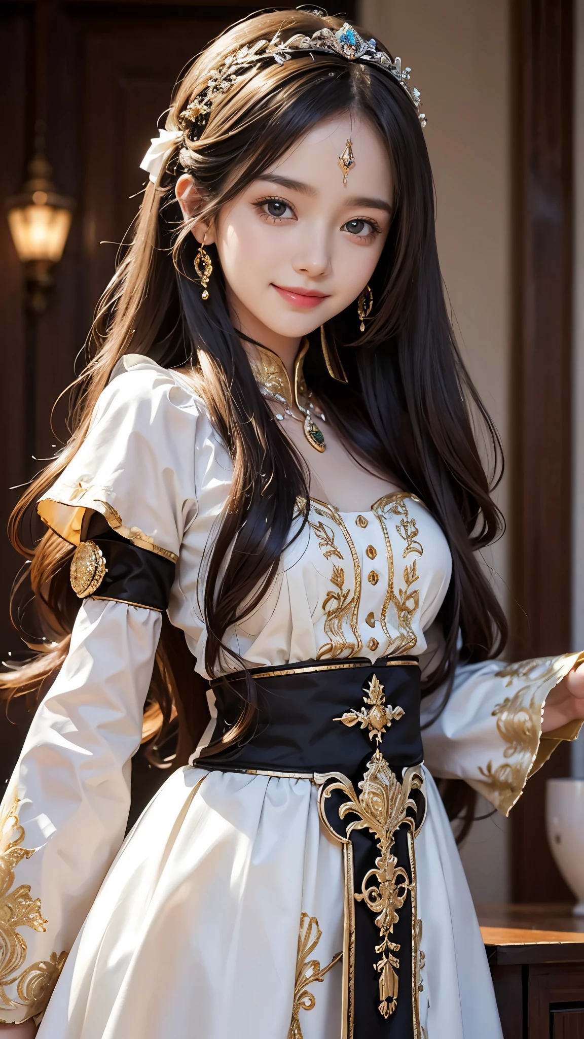 Beautiful girl,long hair,mini falda,smile,