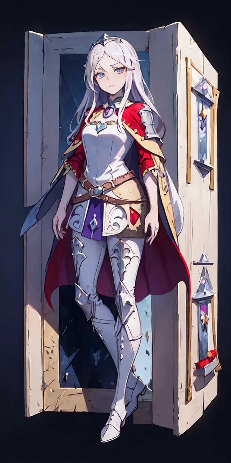 ((Masterpiece, white background)) full body of a woman in a dress with a veil, feet together, standing feet together, military boots, beautiful fantasy maiden slave warrior, beautiful fantasy art portrait, fantasy victorian art, medieval fantasy art, beautiful and elegant queen, portrait of queen of light, fantasy portrait art, gothic fantasy art, a beautiful fantasy empress, hands on hips (Camilla)