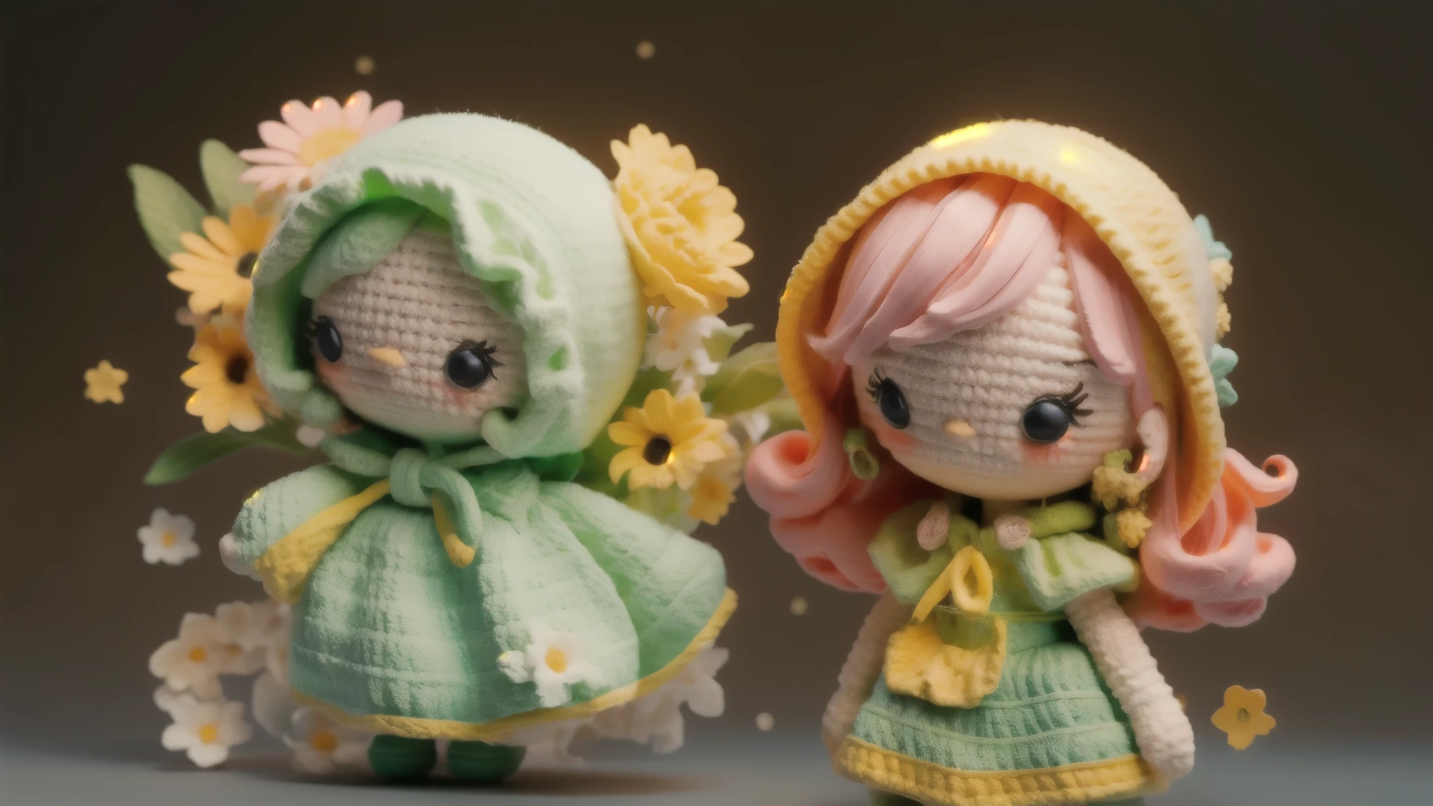 Surrealism、dream-like、 Chibi Girl Doll、Fantasy creatures