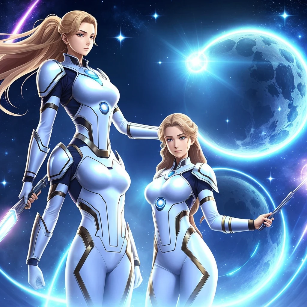 in a distant galaxy, A state-of-the-art hospital awaits. Imagine a medical room with a gleaming holographic display, The surrounding walls mimic the ever-changing patterns of distant nebulae. here, Amazing nurse standing there, Her elegant Metroid-style costume exudes healing energy. Her eyes sparkle like twin stars, Her touch brings comfort to the sick. This ward is a paradise where advanced technology and mysterious miracles interweave.Shining Shield, A legend in this future world. Drawing inspiration from a fusion of mythology and modern science fiction, Loras embodies the ideas of healing and protection. Think of Loras as a tall humanoid, Wearing pure white and gold armor, Reminiscent of the sacred warriors in Greek mythology. Her presence earns respect and reassurance, She is known as the guardian of the hospital., Ensure the safety and health of all patients. (Japanese cartoons) - car