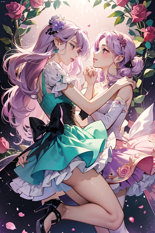Macross Delta. Mikumo and Frejya. In wedding dress