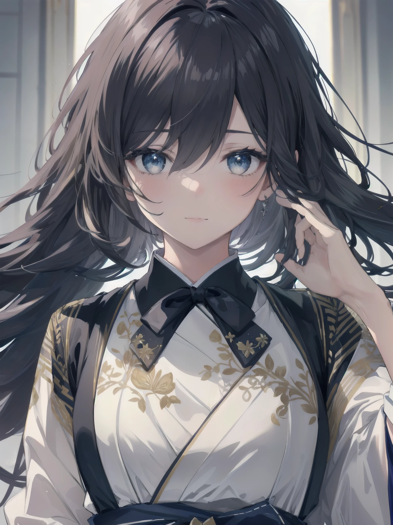 (((( top quality, masterpiece )))), ultra-detailed illustrations, realistic skin texture, depth of detail and overwhelming amount of writing,
BREAK.
One girl, solo, lolita, only daughter of a marquise, Japanese, complex, detailed and realistic face, super beautiful, super model body,
BREAK.
Black hair, one-length bob cut in front, braided, hair between eyes, perfect and complex eyes,
BREAK.
Luxury goods brand uniform, lovely, intricate and stylish uniform,
BREAK.
Kawaii, blush, downcast expression, burst of laughter, looking at you with luminous eyes, captivating with mocking gestures,
BREAK.
Backgrounds in various places and scenes, diverse crowd, overwhelming amount of writing, cute girls of uneven ages,
BREAK.
Film scene, model shoot, professional light source, bold model