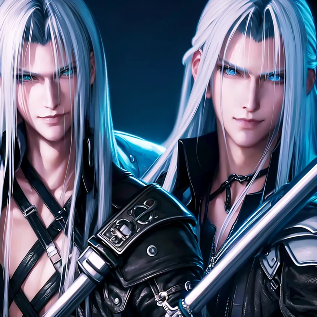 Hyper photo realistic picture perfect sephiroth 