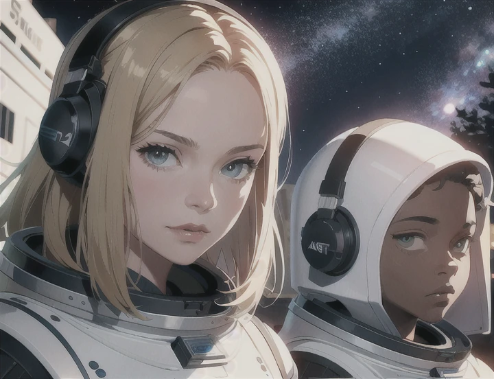 Arte conceitual de personagem astronauta para jogo 2d Realista para PS4.