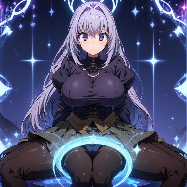 (( dakimakura, ultra gigantic breasts, tattoos )), Powerful Magic、Young witch、mature、Sincere look、Powerful vibrations、Obedient、Incredible precision、High-end clothing、detailed fabric、Sitting on a chair in the lab, looking towards me、Courteous attitude、Correct etiquette、Very favorable、Wooden magic room、Magic Activation、A very beautiful magic circle、POV、(ultra detailed breast skin texture, ultra enormous gigantic breast expansion, ), (pov, cinematic lighting, hetero, in nanoha style, girls, spreading legs, cameltoe, skirt , detailed pointy breasts, detailed skin, ),