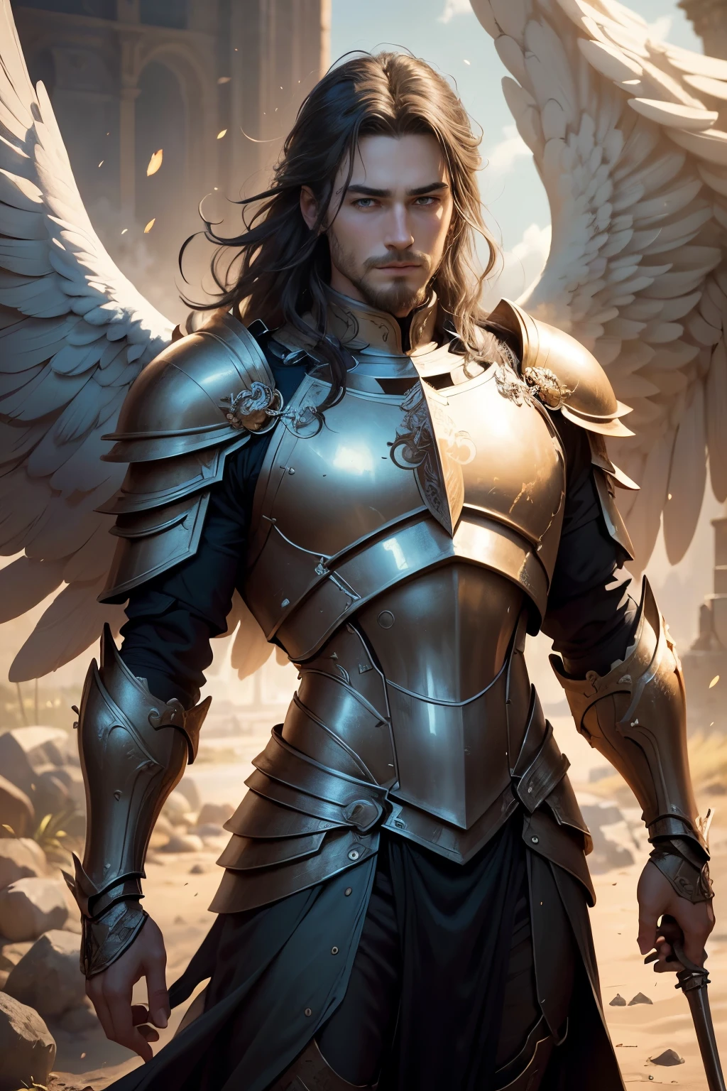 ((Best quality)), ((masterpiece)), ((realistic cartoon)), ((perfect character)), ((portrait)): Angelic Male crusader,heavy armor, flag. The scene is set in a thematically rich environment. The lighting, crafted with a cinematic touch, emphasizing aura surrounding the genius happy discovery.
Every element of this masterpiece is carefully designed to create a sense of realism and immersion. The intricacies of the genius clothes, the mesmerizing effects of his power, and the level of detail in his happy face all contribute to a captivating visual experience. This artwork is presented in stunning UHD resolution, allowing you to appreciate every nuance and intricacy in breathtaking detail.
Portrait, scenic, masterpiece,mtg art,magic the gathering art.