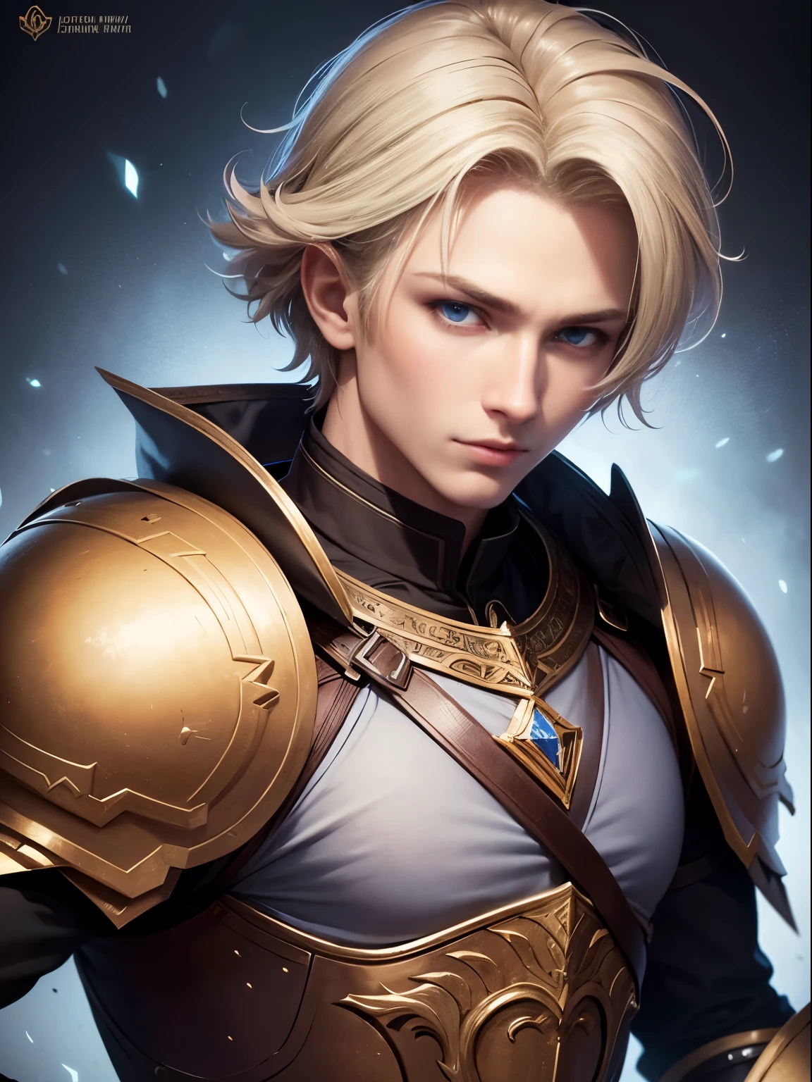 boy,handsome,19 years old, finely detailed eyes,blue eyes,skin light tone,blond hair, intricate details, portrait, looking at viewer, solo, (full body:0.6),intricate details,(best quality, masterpiece, colorful, highest detailed),8k ,detailed background, detailed face, dynamic pose,purple commander armor,commander, high fantasy medieval setting, dark alleyway background,night