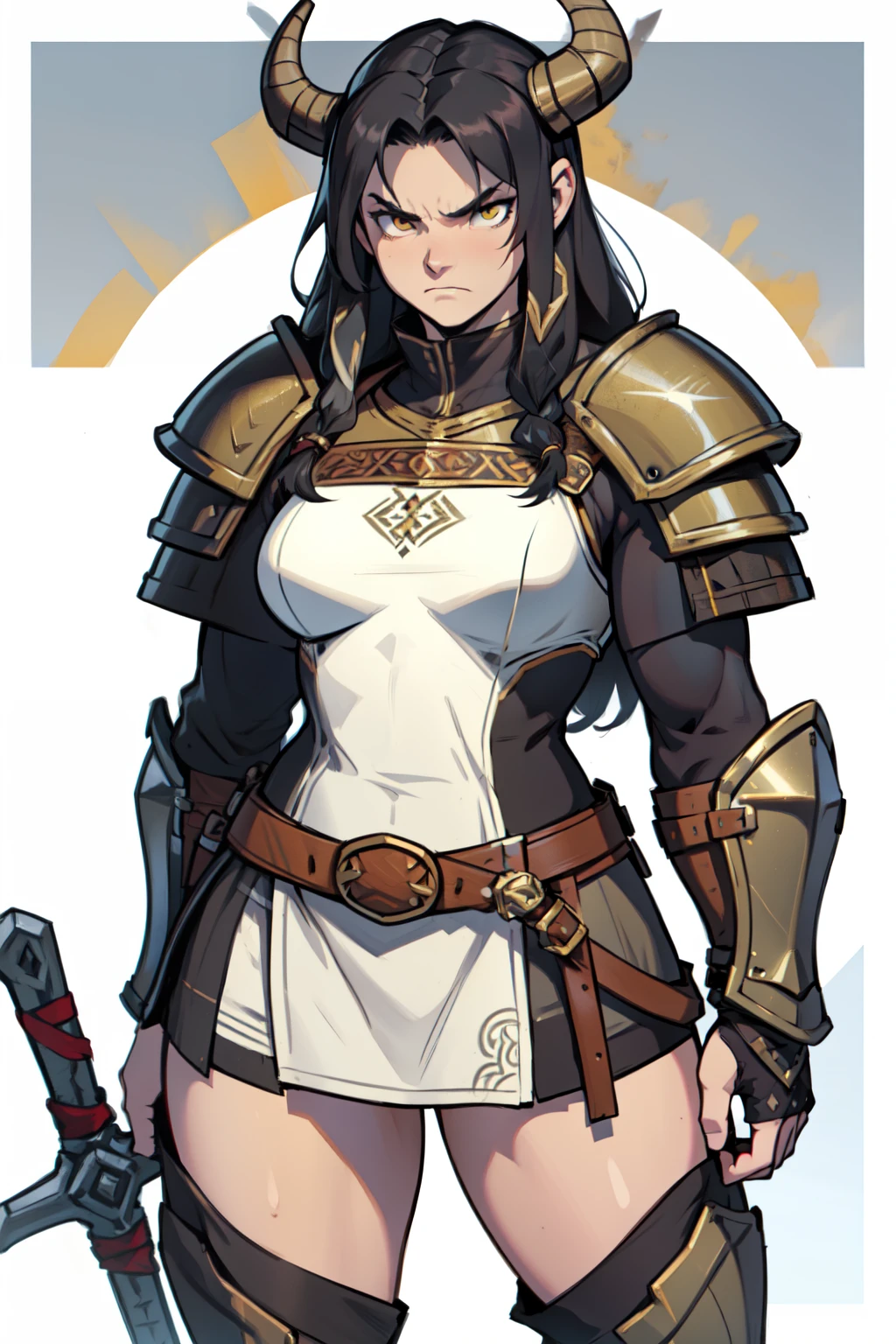 (((muscular))), (thick thighs, small breasts, toned body, 1 girl), black hair, pale skin, yellow eyes, angry, very long hair viking armor viking armor viking armor viking armor viking armor viking armor viking armor viking armor viking armor viking armor viking armor viking armor viking armor viking armor viking armor viking armor viking armor viking armor viking armor