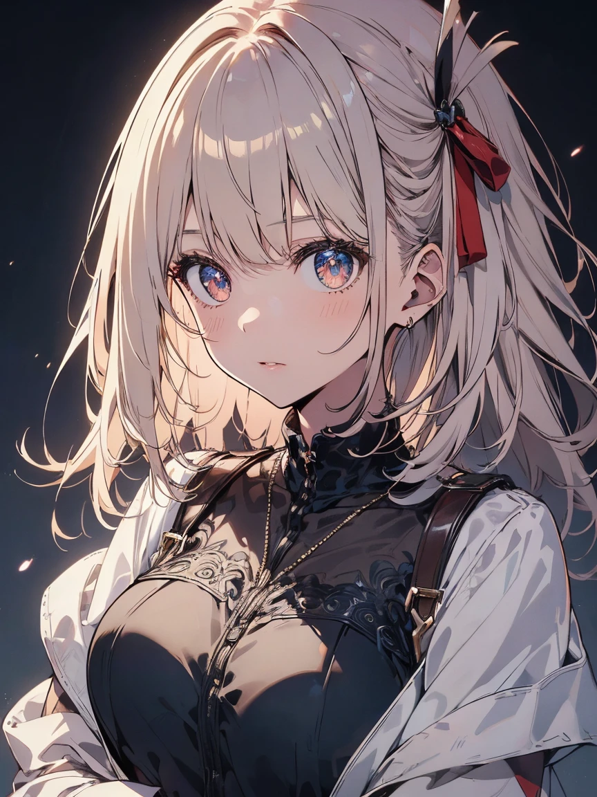 (finely detailed beautiful eyes and detailed face,masterpiece, whole bodyショット, Side light,masterpiece,highest quality,detailed,High resolution illustrations), (One girl, alone, alone) Attractive face and breasts, Large Breasts, sexy (One girl,whole body,beautiful girl,Shiny skin,Look down,View your viewers),