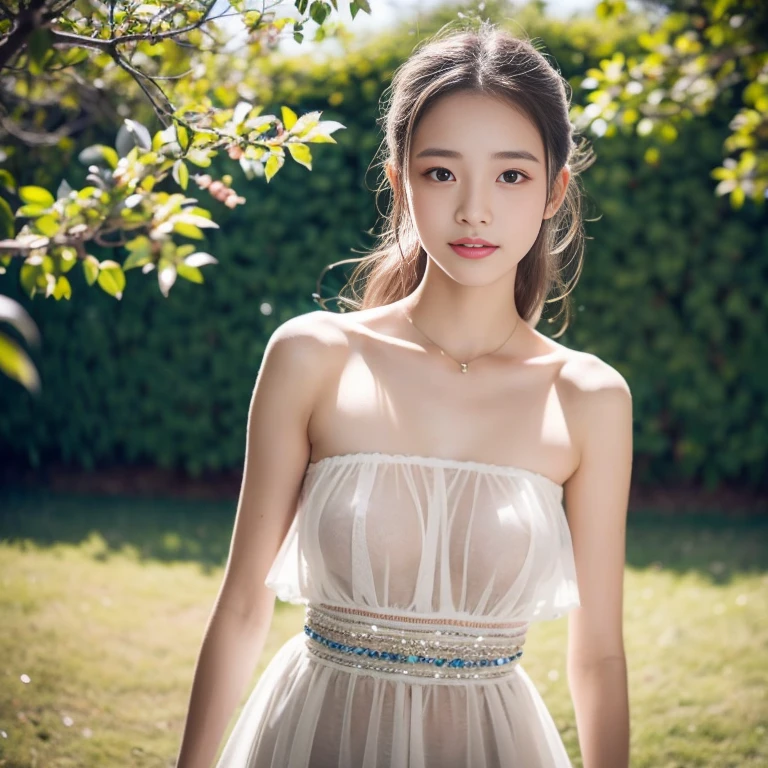 (logo、masterpiece、8K、table top、RAW photo、wonderful、最high quality、Photorealistic and very detailed CG integrated 8k wallpaper、high quality、very detailed、narrative poem、particle effects、dynamic effects、Depth of the bounds written、cinematic light、Lens flare、ray tracing)、fantasy、 (1 beautiful woman、dress、dress、cherry blossom pattern、black haired、beautiful face、real face、beautiful details eyes beautiful skin)、My hair dances in the wind、Hair flutters in Wind、hair jump、pink cherry tree、petals dance、SakuraFubuki、wonderful scenery、sunrise、sun on background、Wind、