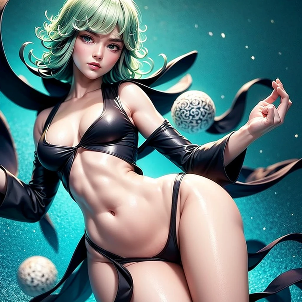 Hyper realistic detailed perfect solo tatsumaki