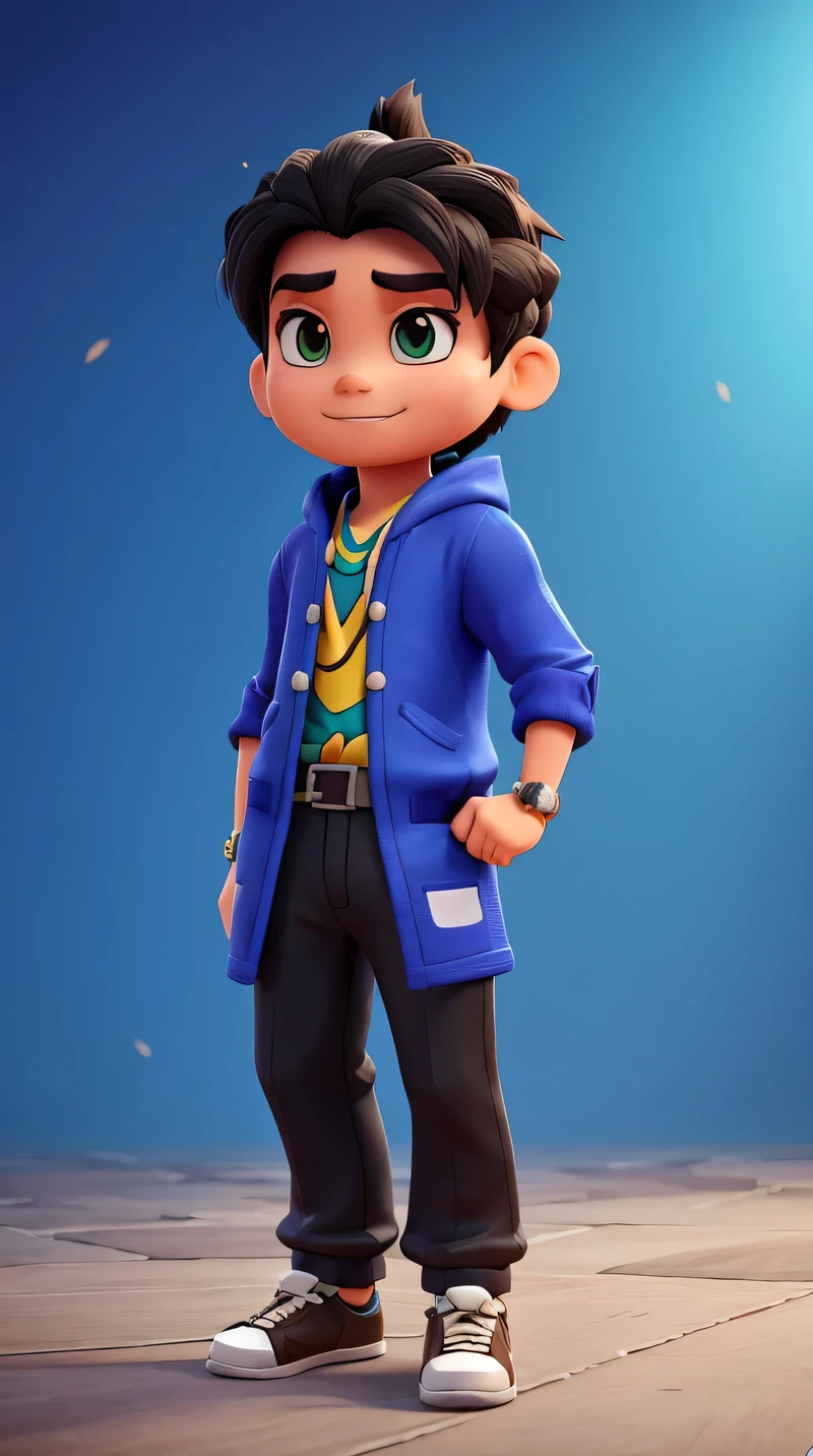 Buatkan karaktek dari game roblox, bertuliskan nama "Aril" Di baju, gaya ninja