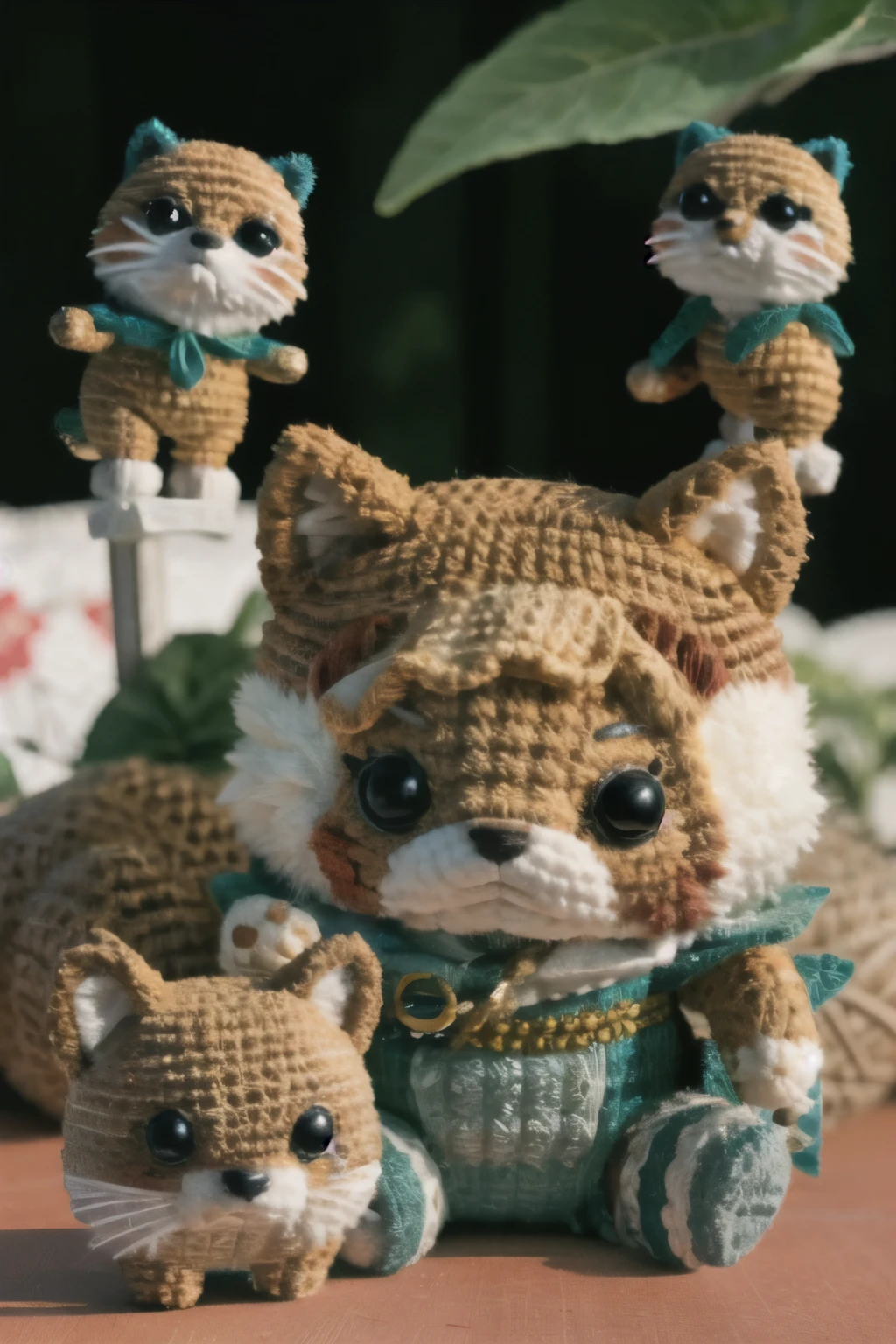 Surrealism、dream-like、 Cute Tanuki、Fantasy creatures