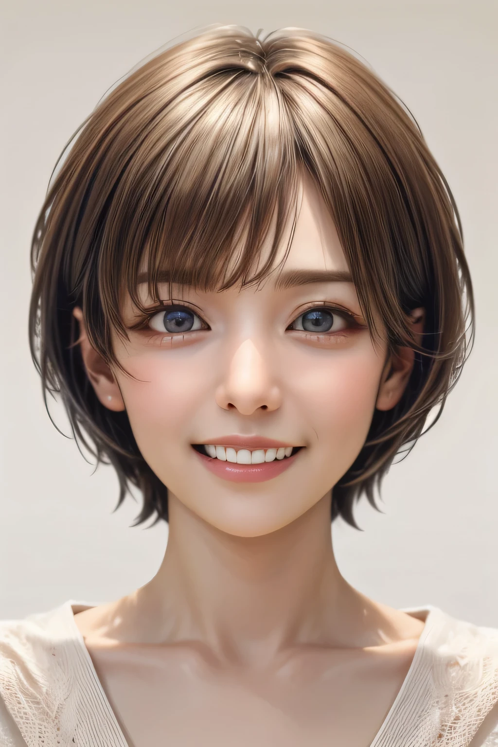 (NSFW:-1), (masterpiece:1.3), (8k, photorealistic, RAW photo, best quality: 1.4), 
(1boy), beautiful face, (realistic face), 
beautiful hairstyle, (short hair:1.5),
realistic eyes, beautiful detailed eyes, 
(realistic skin), beautiful skin, 
(blouse), 
absurdres, attractive, 
ultra high res, ultra realistic, highly detailed, 
golden ratio, toyosakiaki, smiling, teeth out, 