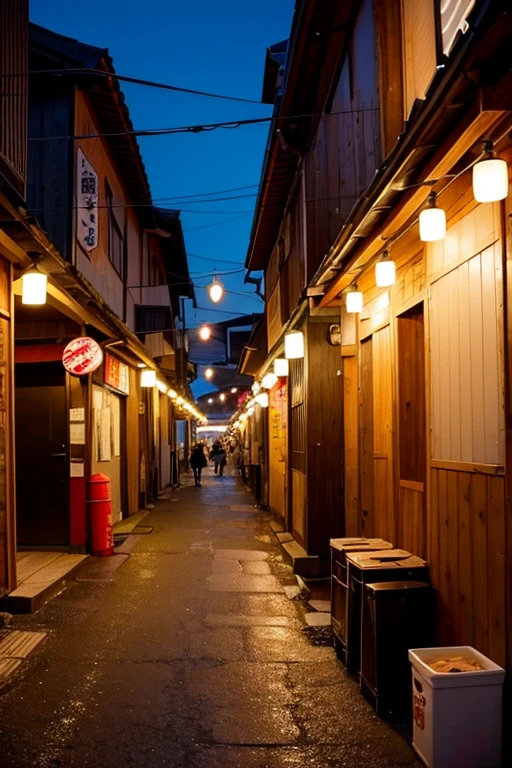 A ramen stand drifting through the alleys of a drinking district