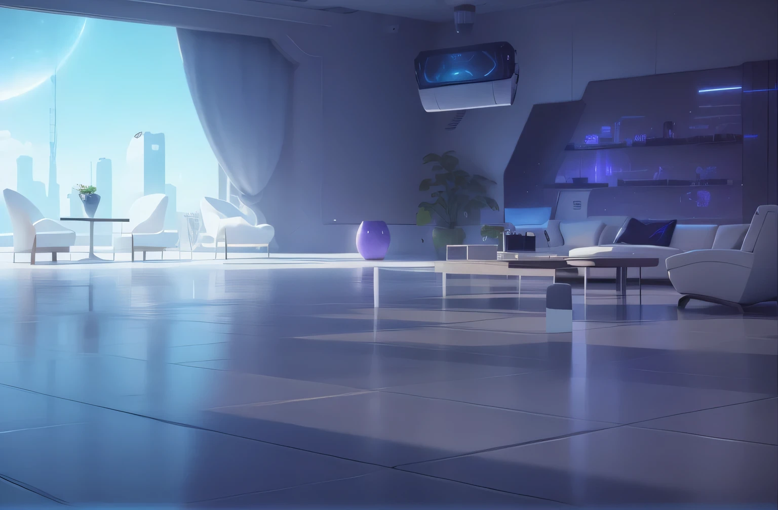 A dimly lit room,There is a pool table and a TV inside., Futurism room, gaming room in 2 0 4 0, Galaxy Theme Room, Dark mansion room, Interdimensional Villa, Futurism persian palace, A puzzle room, Futurism. Game CG, gaming room, Vaporwave Building, Futurism room background, Realistic room, retro Futurism apartment, VRay Beauty--Automatic--S2