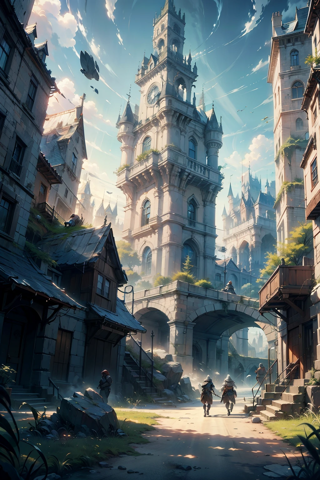 (4k) (High quality) (Rich dark details) (Game scenes) (Scene painting) large scenes, epic scenes, battle scenes, wide-angle, fantasy,