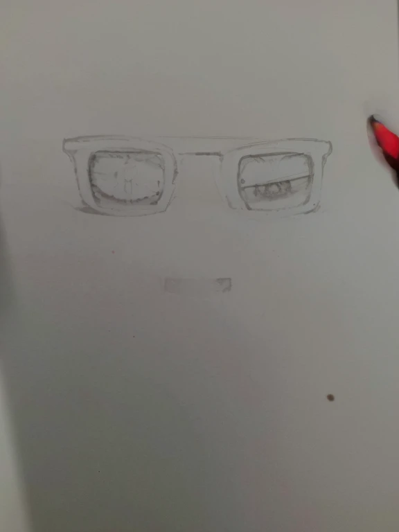 left eye with angry and fire, right eye cryin on glasses, 8k, high quality