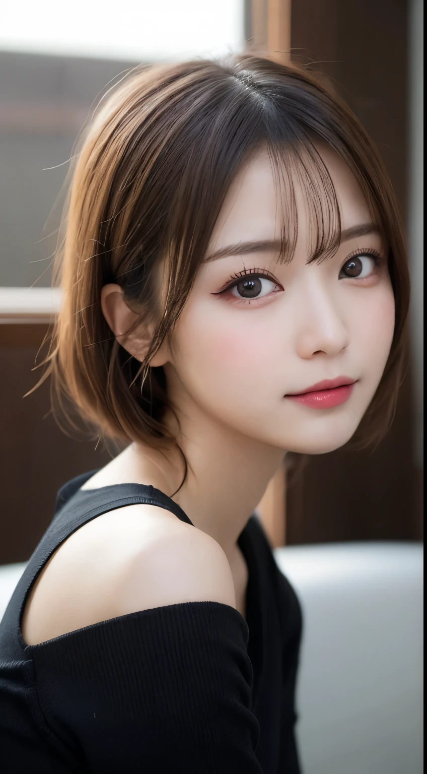 Tabletop, highest quality, shape, Very detailed, finely, High resolution, 8k wallpaper, 完璧なダイナミックな構shape, Beautiful and detailed,ランダムなcute髪,,Natural color lip, Bold sexy pose,smile、20-year-old girl、cute、Looking at the camera,Always blur the background,Perfect and beautiful face,Slim face and figure,Big eyes、Putting on gal makeup,Small face,Shooting from below、Blurred Background,Cyberpunk Fashion、Change pose randomly、Randomly change the shooting angle and position、Top to bottom々Shoot from the right angle and direction、Tight waist、Expressions of enduring intense pain、Real Photo