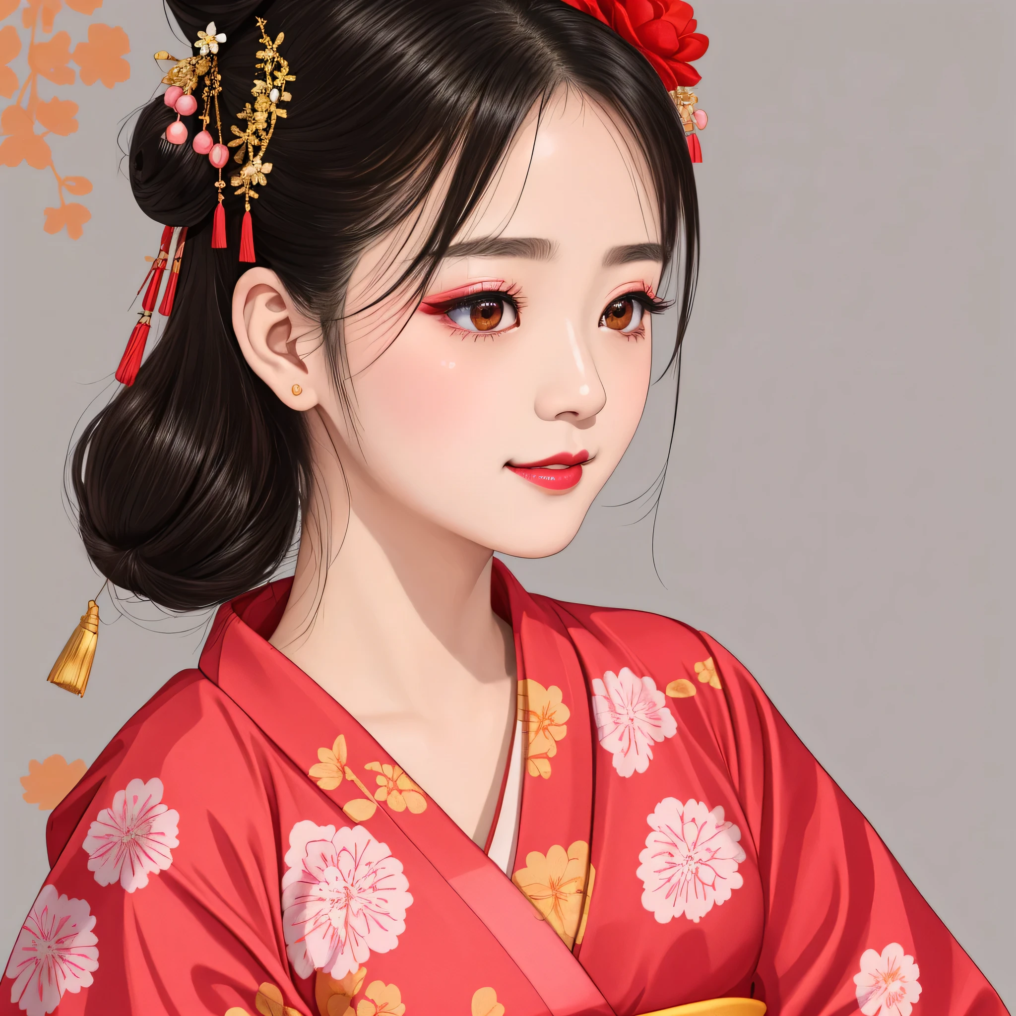 Each has a different expression2People and sisters、(2 girls)、⦅Dancing traditional arts with grace)、((Big Breasts、Small Face、Not exposed))、highest quality、masterpiece、(Black Hair、Bun Hair)、Brown Eyes、⦅Wide angle、Angle from above the waist and diagonally below、Pause on the magazine cover、Their gazes are different, gazing into the distance⦆、(8K High Quality、masterpiece、High resolution、Realistic and beautiful light and shadow、(highest quality)、(High Resolution)、(Very delicate and beautiful)、(Beautiful 8k face)、(With a smile、Beautiful eyes)、(Clear skin)、(Soft hair)、(8Head to Body)、(A Japanese style yukata kimono with red, pink and orange floral patterns on a white background, interspersed with gold powder、Five beautiful Japanese girls wearing yukata)、((Tanabata decoration background))、((Small Face))、(arms up)、Thin and small nose、(Red lipstick)、(Make your cheeks red)、(Glossy skin)、((Ink painting style))、Very thin eyebrows、Overall ultra-high image quality、(She is wearing maiko-style makeup.)、Whitening、Long and beautiful eyelashes、Glowing Skin、(Red cheeks),Straight nose、masterpiece、highest quality、whole body、 Eyebrows visible through hair、Bun Hair、Grin、Gal、Gal、Viewer's Eyes、Plaid、Stylish、woman、fine、Pause、
Waiting to start
