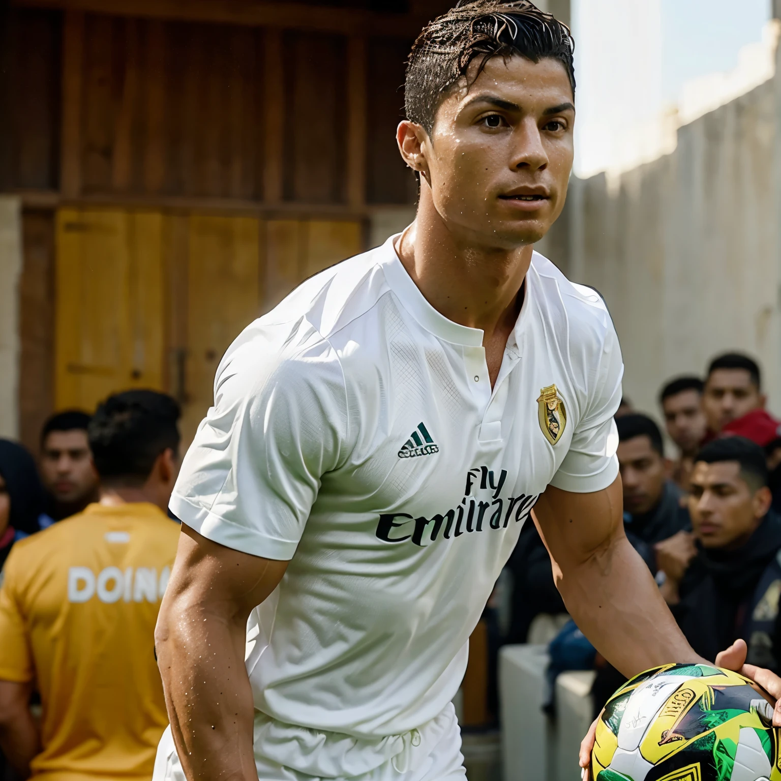cristiano ronaldo rodeado de mucho oro