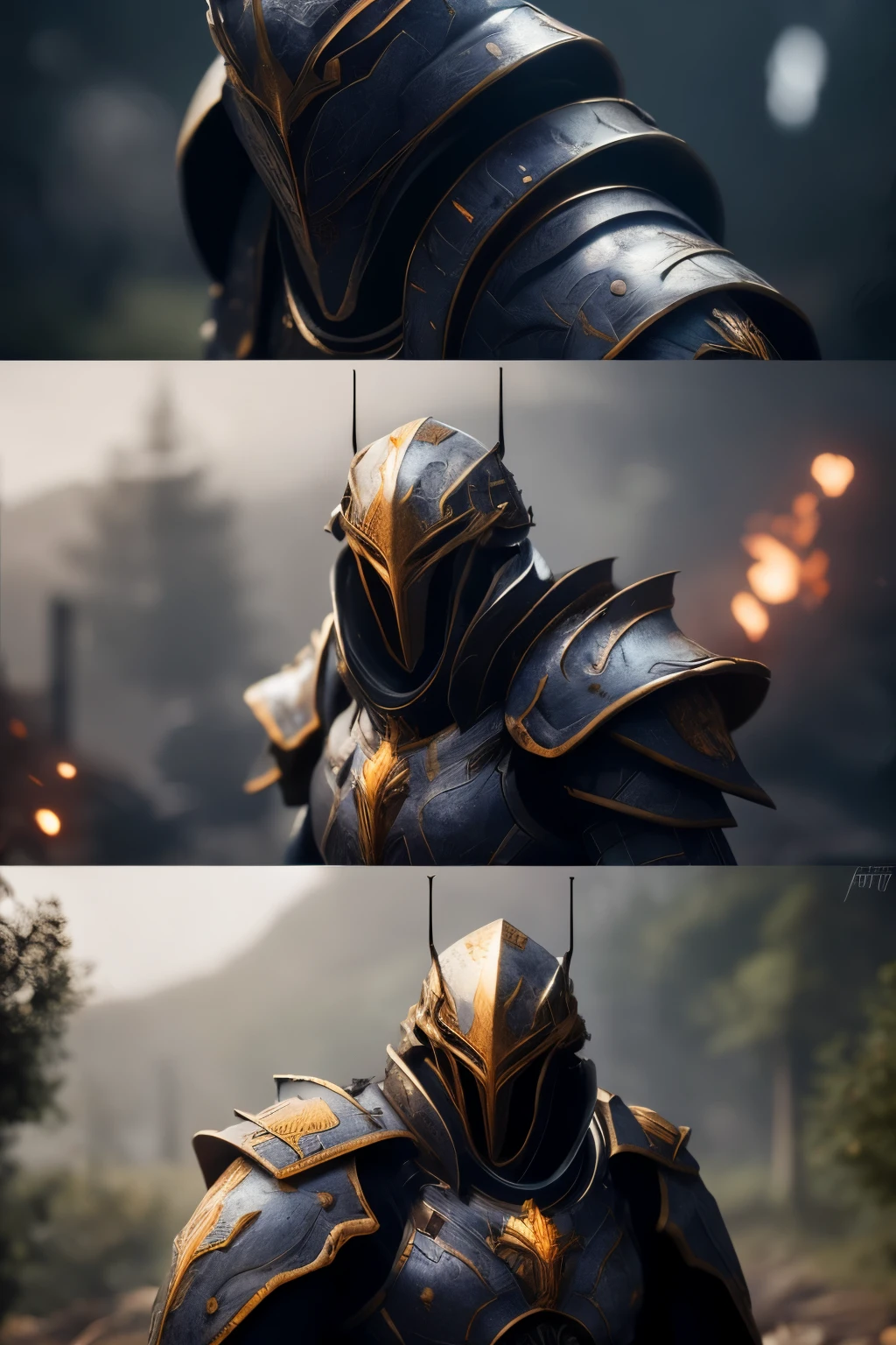 (8K) (Artstation is very detailed), two armored characters, epic battle scenes, characters with rich dark details in large scenes, fantastic, and colorful