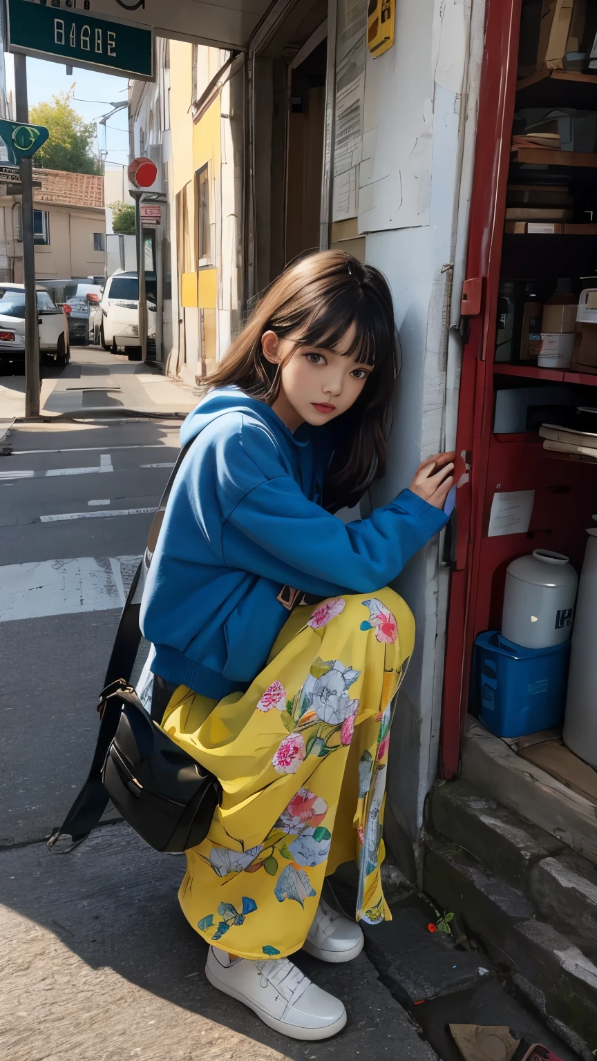 kualitas terbaik, fokus wajah, cahaya lembut, resolusi sangat tinggi, (fotorealistik:1.4), foto RAW,
1gadis jepang, solo, imut, (rambut ungu pendek gaya seperti cumi-cumi), (murid, mata bersinar berwarna biru laut), wajah cantik detail , (dada kecil),(resolusi tinggi), (baju jaket lengan pendek berwarna pink sedikit putih), celana jeans pendek sedikit dilipat, satu kumis di pipi, 